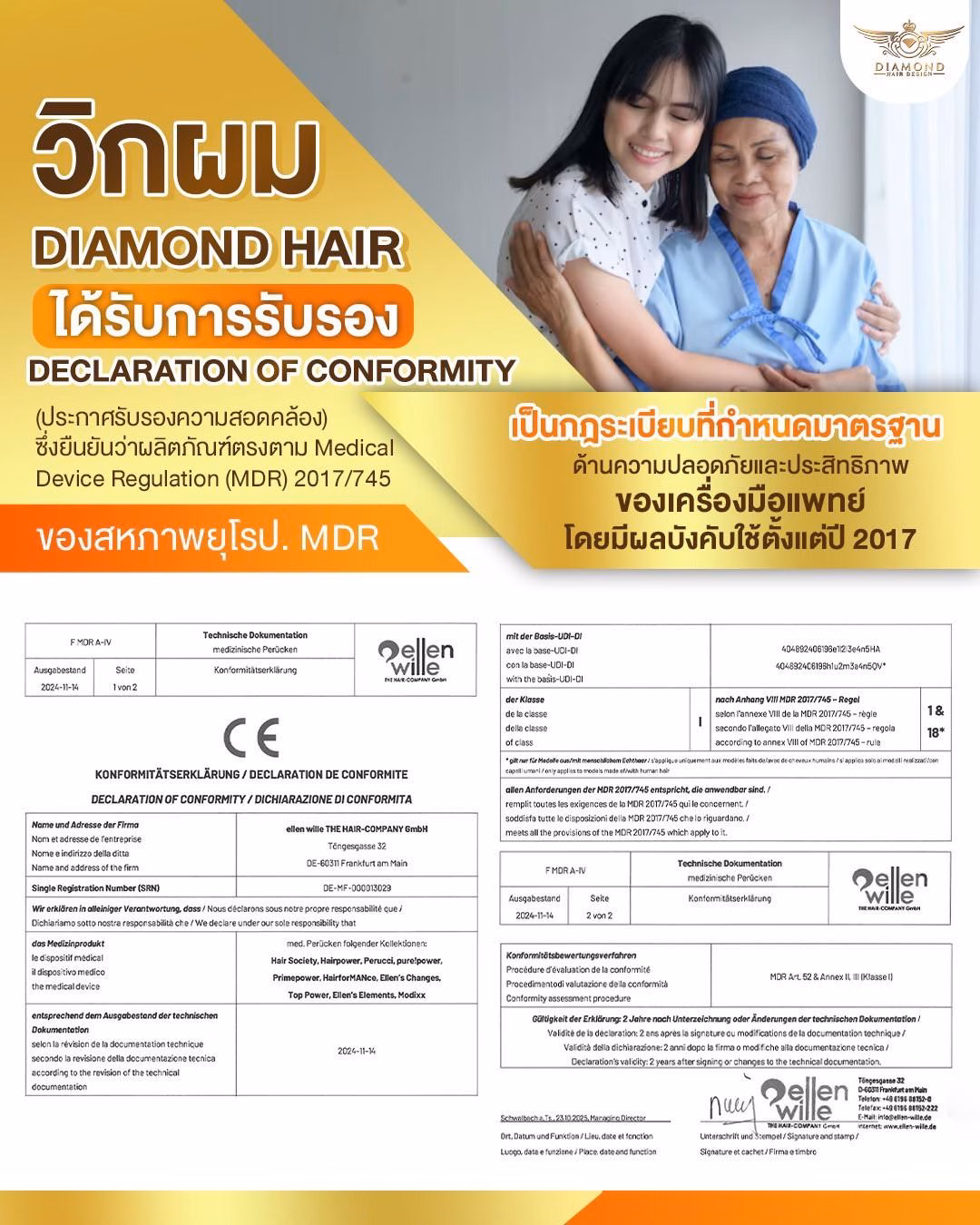 LINE ALBUM ใบรับรองทางการแพทย์ Declaration of Conformity (ปร 260127